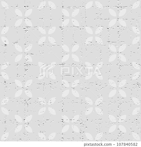 Concrete background tile, Floral decorative background, tile decor, Background with copy space 107840582