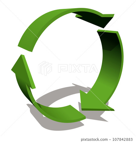 Green loop arrow infographic vector illustration Green loop arrow infographic vector illustration 107842883