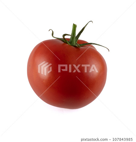 Tomato isolated on white background. With clipping path. Full depth of field. Tomato isolated on white background. With clipping path. Full depth of field. 107843985