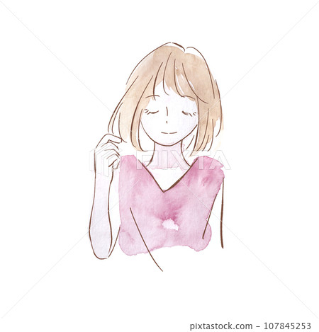 關心時尚的女孩圖片 107845253