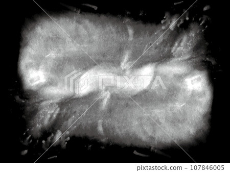 Texture of white watercolor paint on black 107846005