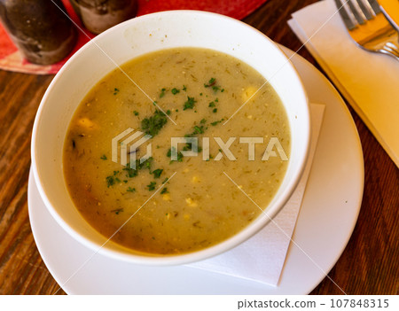 Kulajda, traditional czech soup Kulajda, traditional czech soup 107848315
