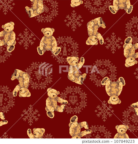 Cute bear design perfect for textiles, 107849223