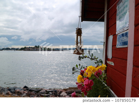 Helsinki sauna house coastline 107850179