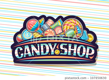 Vector logo for Candy Shop 107850630