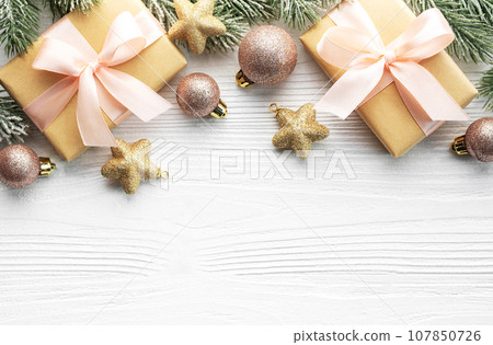 Christmas Decor with Copy Space 107850726