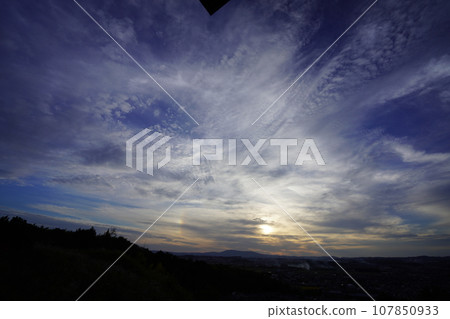 Weather phenomenon of two suns and phantom sun Weather phenomenon of two suns and phantom sun 107850933