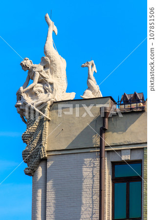 House with Chimaeras or Horodecki House in Kiev, Ukraine House with Chimaeras or Horodecki House in Kiev, Ukraine 107851506
