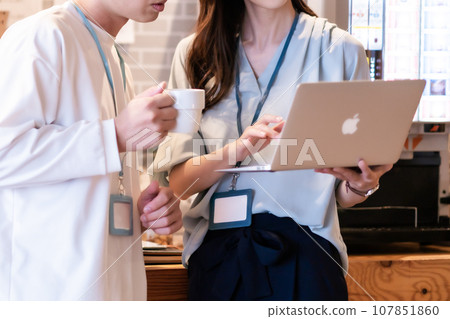 Businessman checking PC 107851860