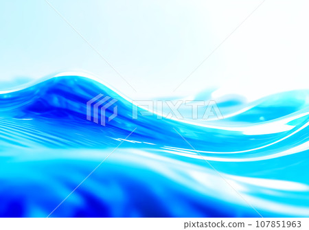 抽象的藍色水波[AI生成圖像] 107851963