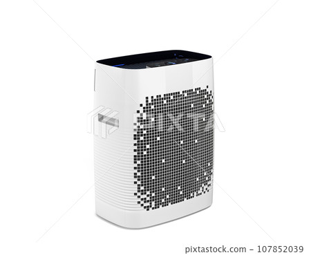 Modern air cleaner perspective right view 3d render on white 107852039