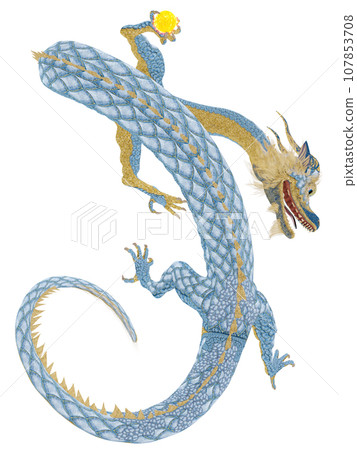 Realistic dragon illustration Realistic dragon illustration 107853708