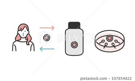 Image illustration material of egg freezing 107854822