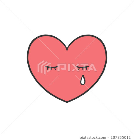 哭泣的心插畫素材 哭泣的心插畫素材 107855011