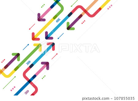 Financial growth arrows with colorful. Vector illustration 107855035