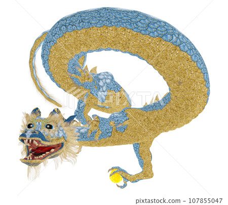 Realistic dragon illustration Realistic dragon illustration 107855047