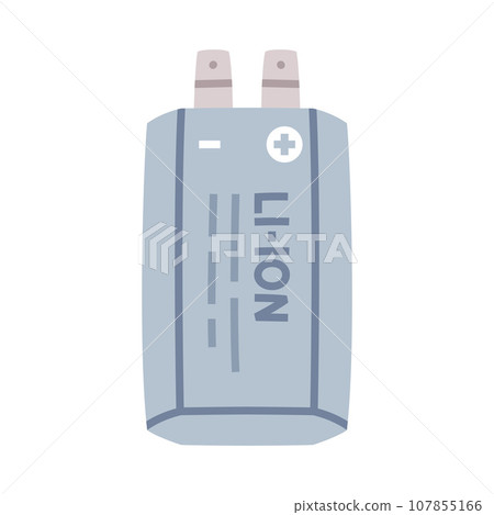 Battery Accumulator as Energy Storage Device Vector Illustration Battery Accumulator as Energy Storage Device Vector Illustration 107855166