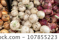 onions at the market 107855223