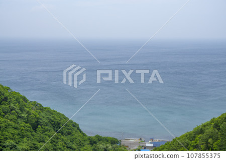 Beautiful sea view from Rishiri Island Beautiful sea view from Rishiri Island 107855375