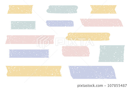 暈染遮蔽膠帶柔和的顏色暗淡的顏色 107855487