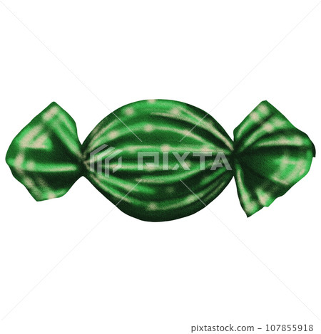 Cute green sweet candy isolated 107855918
