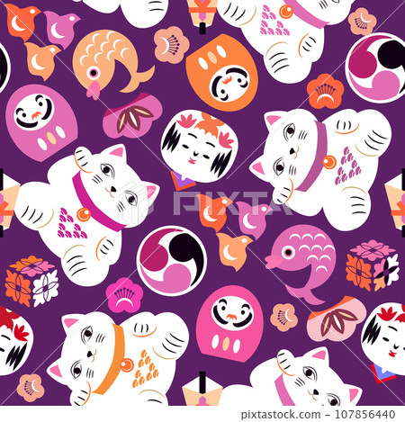 Maneki-neko pattern 3 107856440