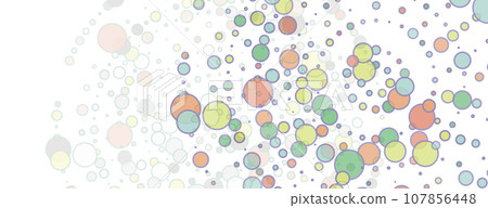 Vector abstract color dot circle background 107856448