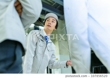 People working in the factory 107856520