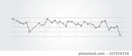 Vector line graph element. Banner diagram concept report. Presentation chart analysis and data infograph 107856558