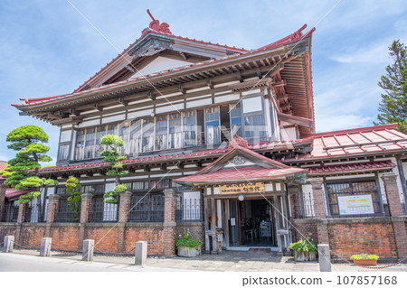 Goshogawara City, Aomori Prefecture, Osamu Dazai Memorial Hall "Shayokan" on a clear day 107857168