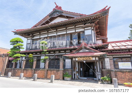 Goshogawara City, Aomori Prefecture, Osamu Dazai Memorial Hall "Shayokan" on a clear day Goshogawara City, Aomori Prefecture, Osamu Dazai Memorial Hall "Shayokan" on a clear day 107857177