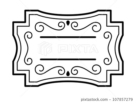Vintage decorative frame. Retro design for invitations, greetings and cards. Vintage decorative frame. Retro design for invitations, greetings and cards. 107857279