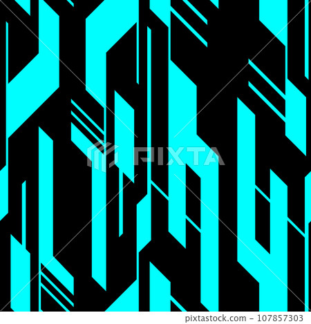 Cyber abstract pattern. Digital neo tribal style. 107857303