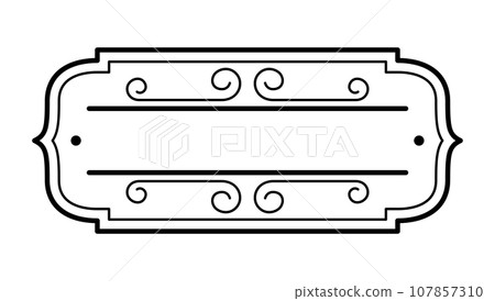 Vintage decorative frame. Retro design for invitations, greetings and cards. Vintage decorative frame. Retro design for invitations, greetings and cards. 107857310