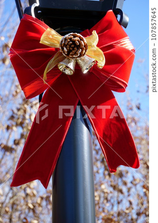 聖誕裝飾紅絲帶2 聖誕裝飾紅絲帶2 107857645