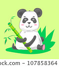 Black and White Panda 107858364