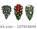 3 types of Christmas swag 107858849