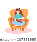 Girl in a Chair 107858995