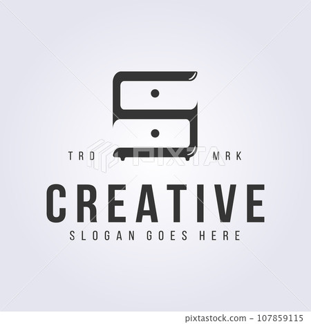 creative s initial of cupboard furniture logo vector illustration template icon symbol design creative s initial of cupboard furniture logo vector illustration template icon symbol design 107859115