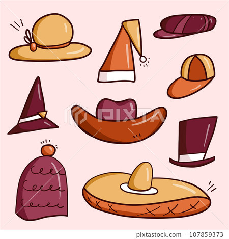 Doodle Hats Set 107859373