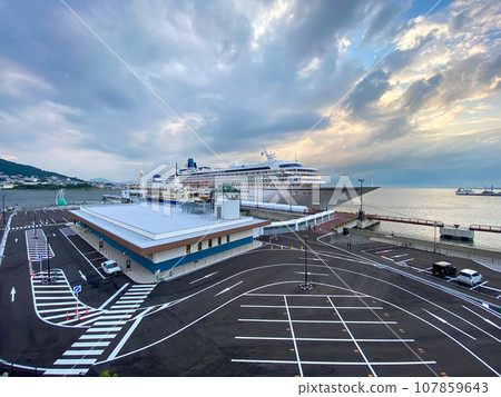 Asuka departing from Hakodate Cruise Terminal Asuka departing from Hakodate Cruise Terminal 107859643