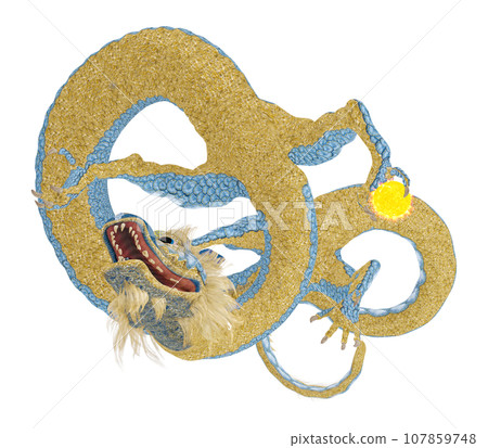 Realistic dragon illustration Realistic dragon illustration 107859748