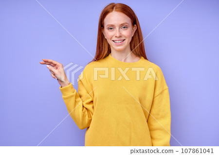 letter P spelling by girl's hand in American Sign Language letter P spelling by girl's hand in American Sign Language 107861041