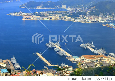 [Hiroshima Prefecture] View of Sukojima from the array (Maritime Self-Defense Force/Fleet) 107861143