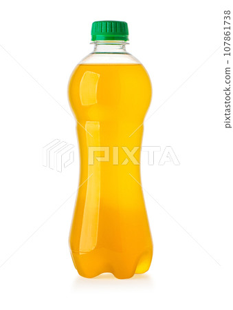 Orange Juice in a Bottle Isolated 107861738