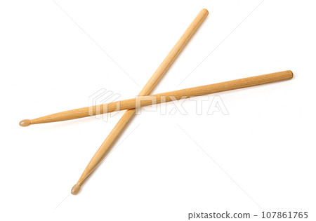The drumstick is isolated The drumstick is isolated 107861765