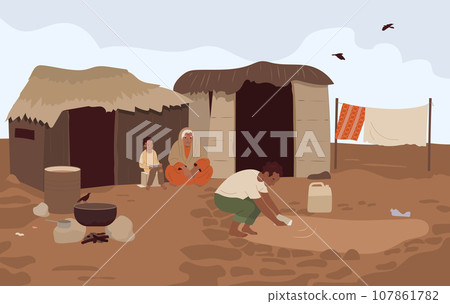 Hunger And Food Crisis Background 107861782