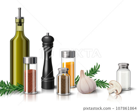Kitchen Spices Realistic Kitchen Spices Realistic 107861864