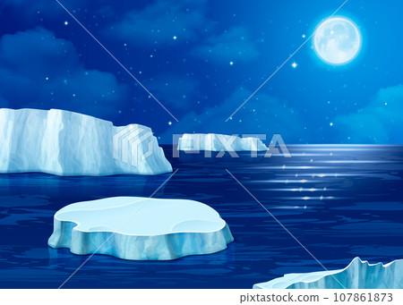 Iceberg Realistic Composition 107861873