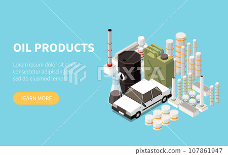 Oil Refinery Banner Oil Refinery Banner 107861947